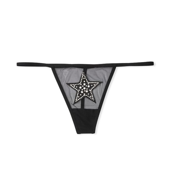 Victoria's Secret Other - Victorias Secret VSTRING Rhinestone STAR Gem Panty